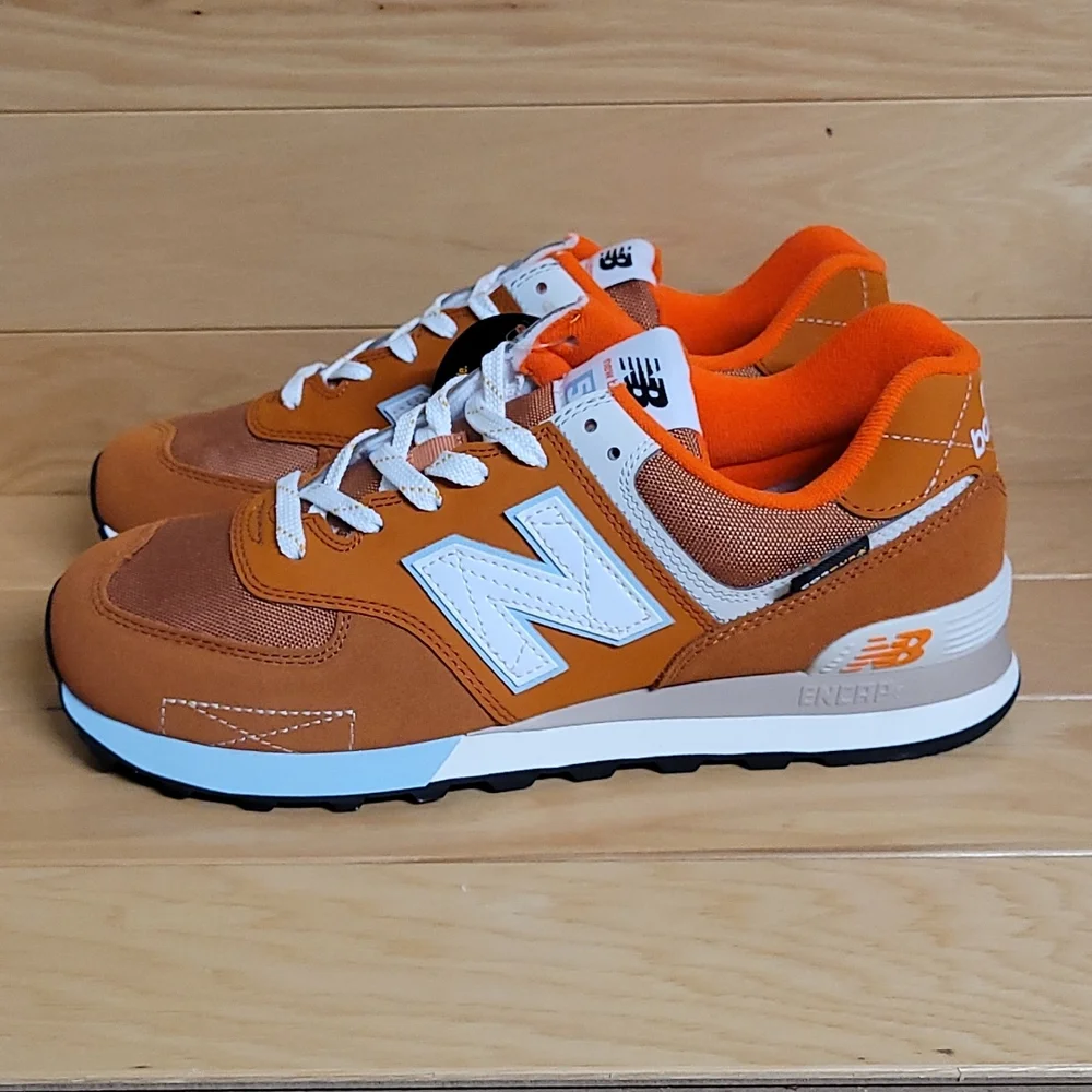 New Balance 574 Cordura Rust Morning Fog Orange Mens Shoe Sneaker ML574HS2 - Picture 6 of 13